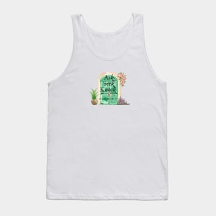 Inspirational Bible Verse Ask Seek and Knock Tank Top